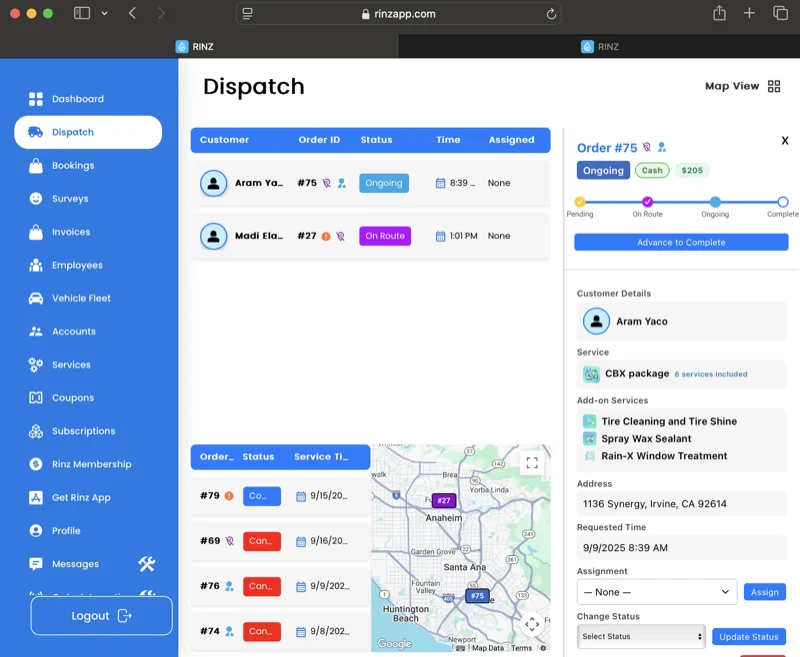 Configuration Dashboard - Service Setup and Customization